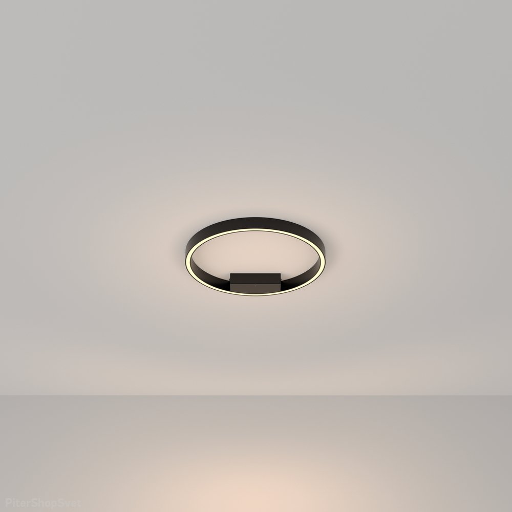 Потолочный светильник кольцо 40см 25Вт 3000К чёрный «Rim» MOD058CL-L25B3K