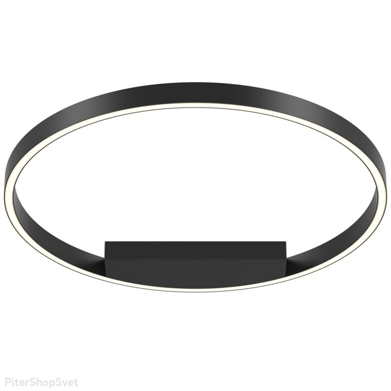 Чёрная потолочная люстра кольцо 60см 35Вт 4000К «Rim» MOD058CL-L35B4K