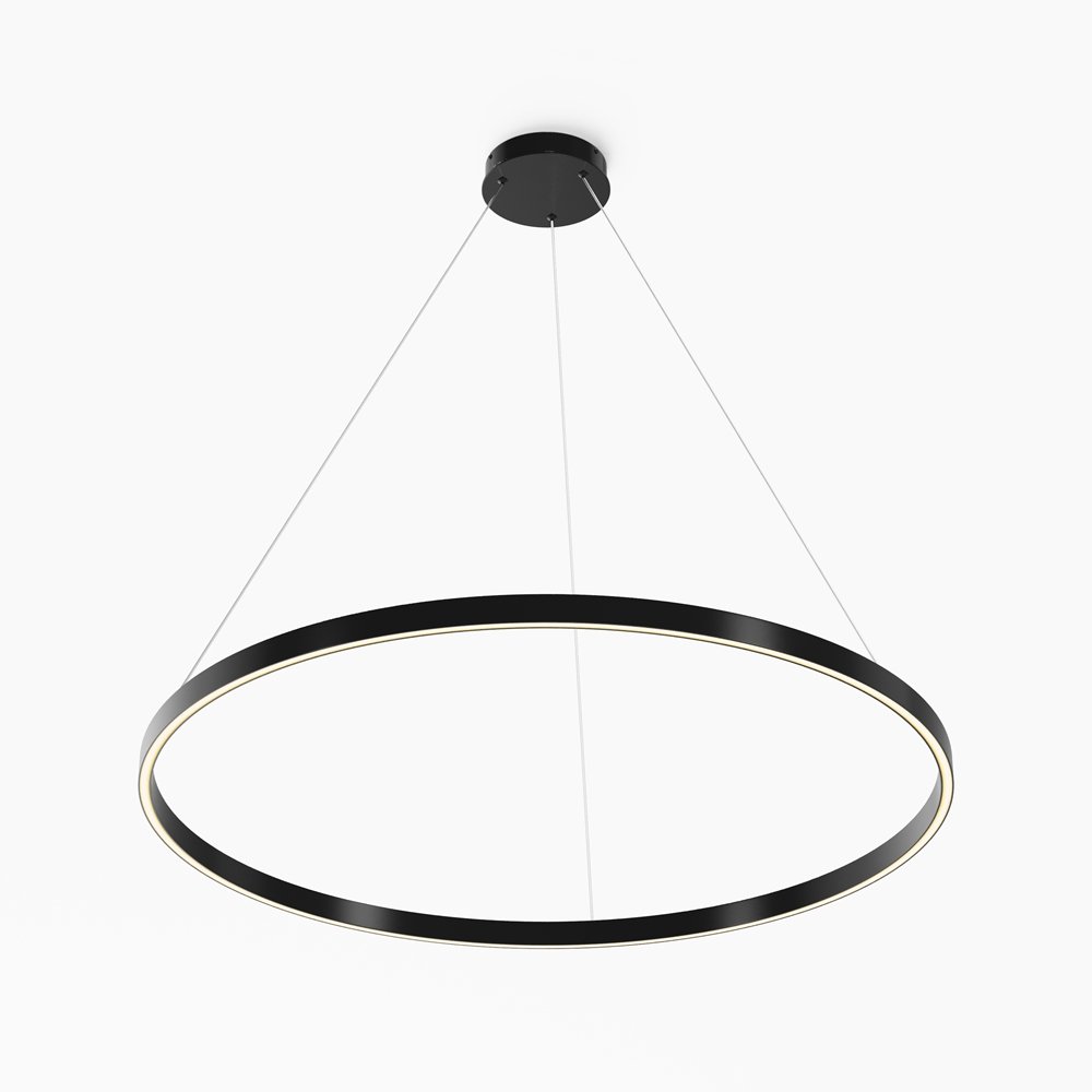 Подвесная люстра кольцо 1м «Rim» MOD058PL-L54BK