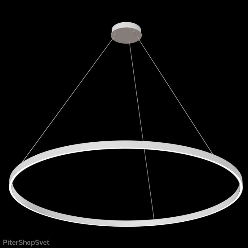 Белая светодиодная подвесная люстра кольцо 120см 81Вт 4000К «Rim» MOD058PL-L65W4K
