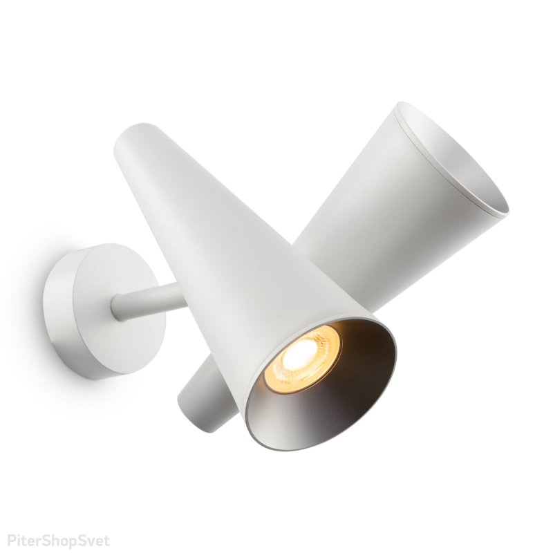 Двойной белый настенный светильник «Giro» MOD095WL-02W