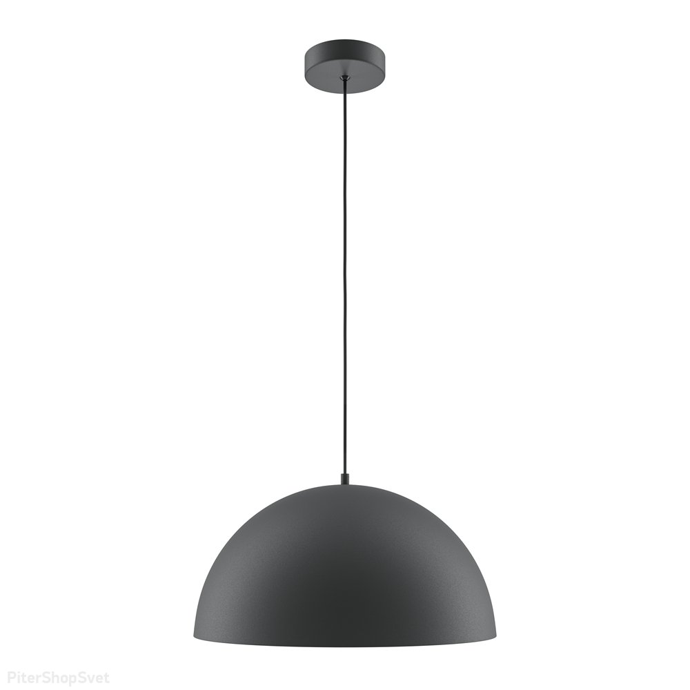 Чёрный купольный подвесной светильник из металла «Basic colors» MOD168PL-01B