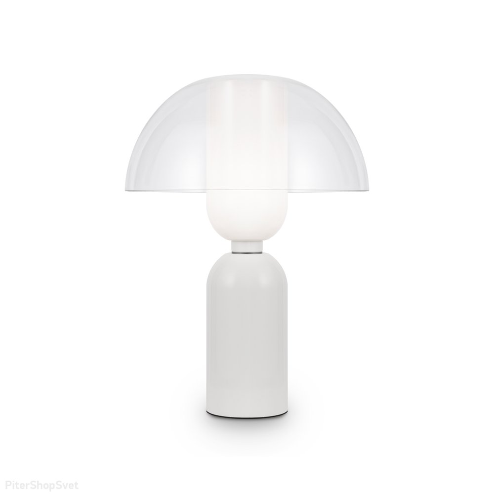 Белая настольная лампа с купольным плафоном «Memory» MOD177TL-01W
