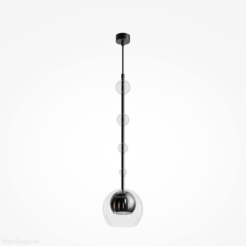 Чёрный подвесной светильник с шарами «Ros» MOD227PL-01B