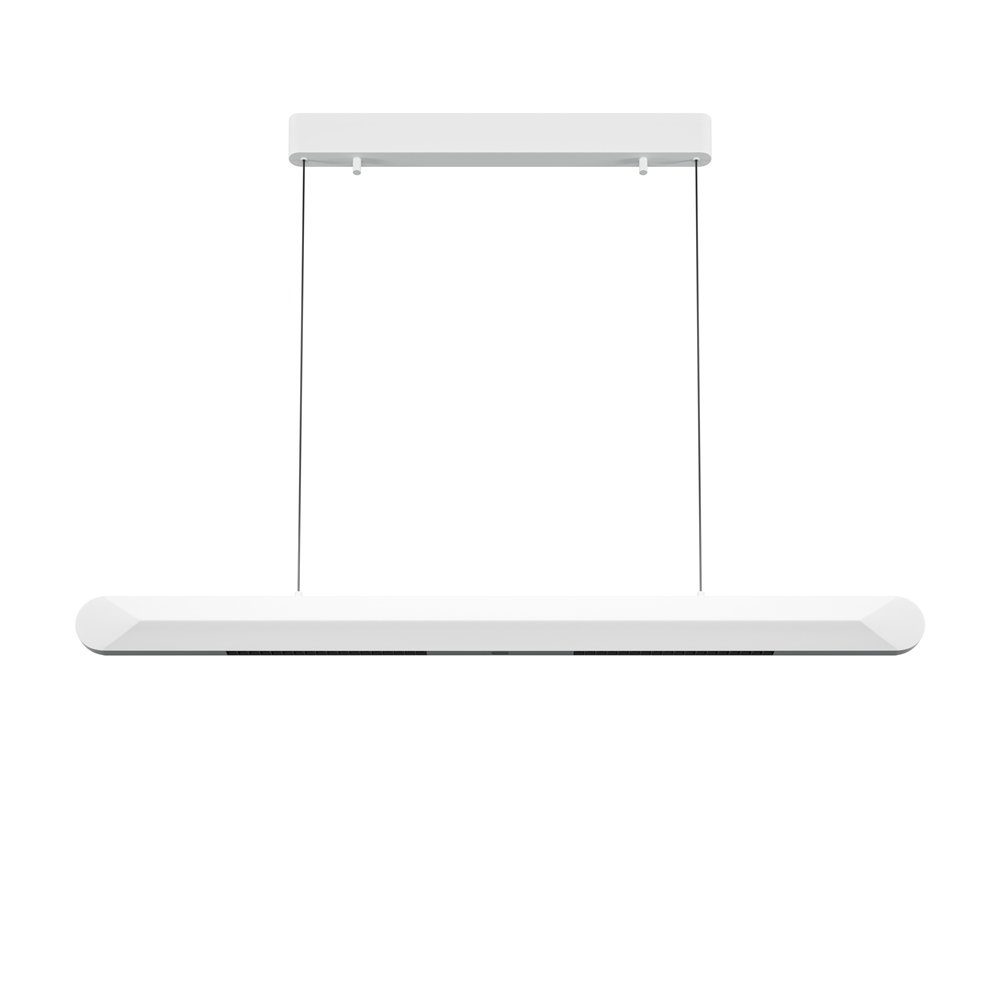 Белый длинный линейный подвесной светильник 40Вт 3000К «Motion» MOD276PL-L40W3K