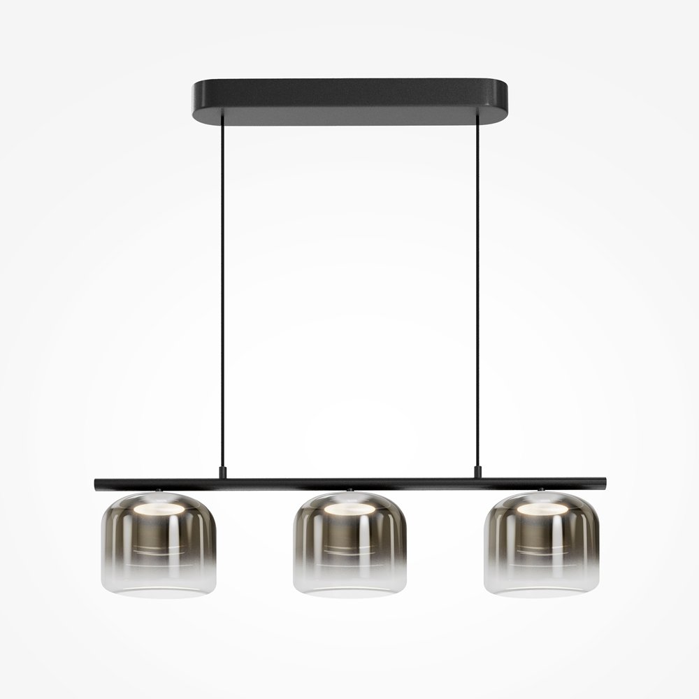 Диммируемый длинный подвесной светильник с лифтовым механизмом «Spirito» MOD286PL-L12B3K