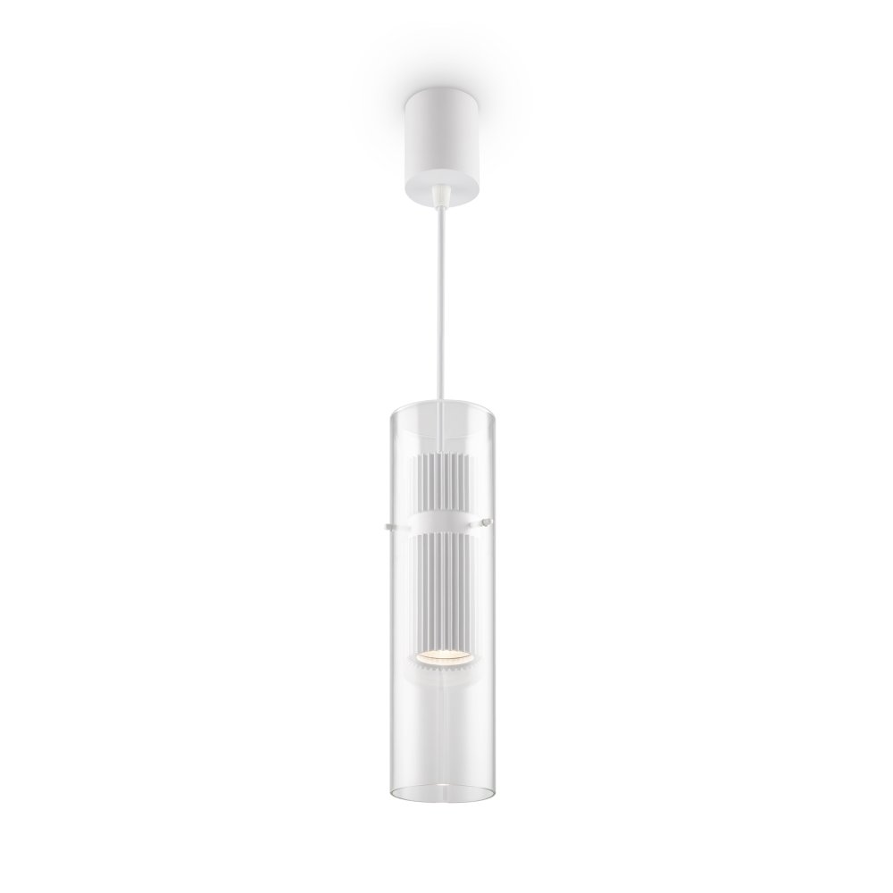 Белый подвесной светильник цилиндр «Dynamics» MOD326PL-01W