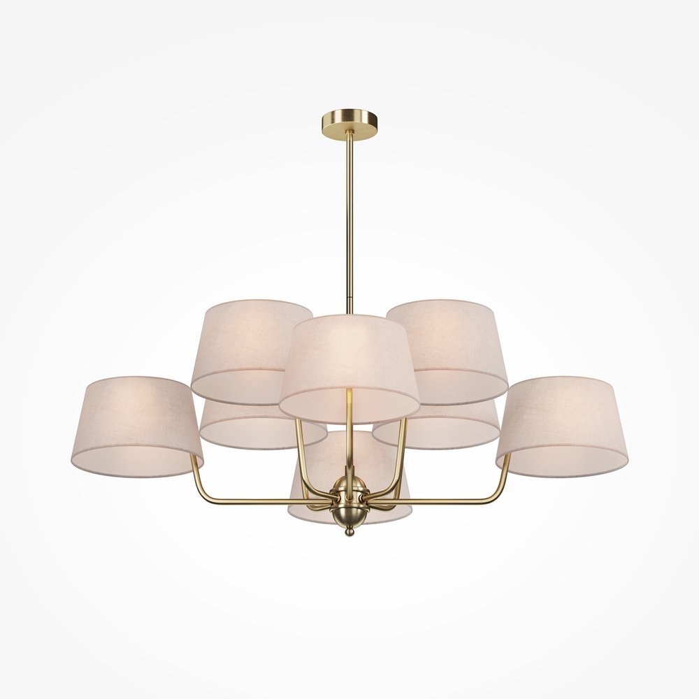 Люстра на штанге с абажурами «Modesto» MOD360PL-08BS