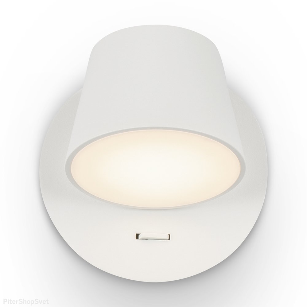 Настенный светильник с выключателем 7Вт 3000К белый «Pixel» MOD421WL-L6W3K
