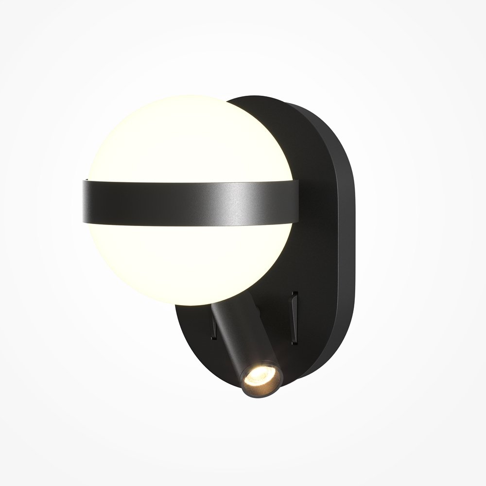 Настенный светильник с плафоном шар и лампой для чтения «Dialogue» MOD441WL-L8B3K