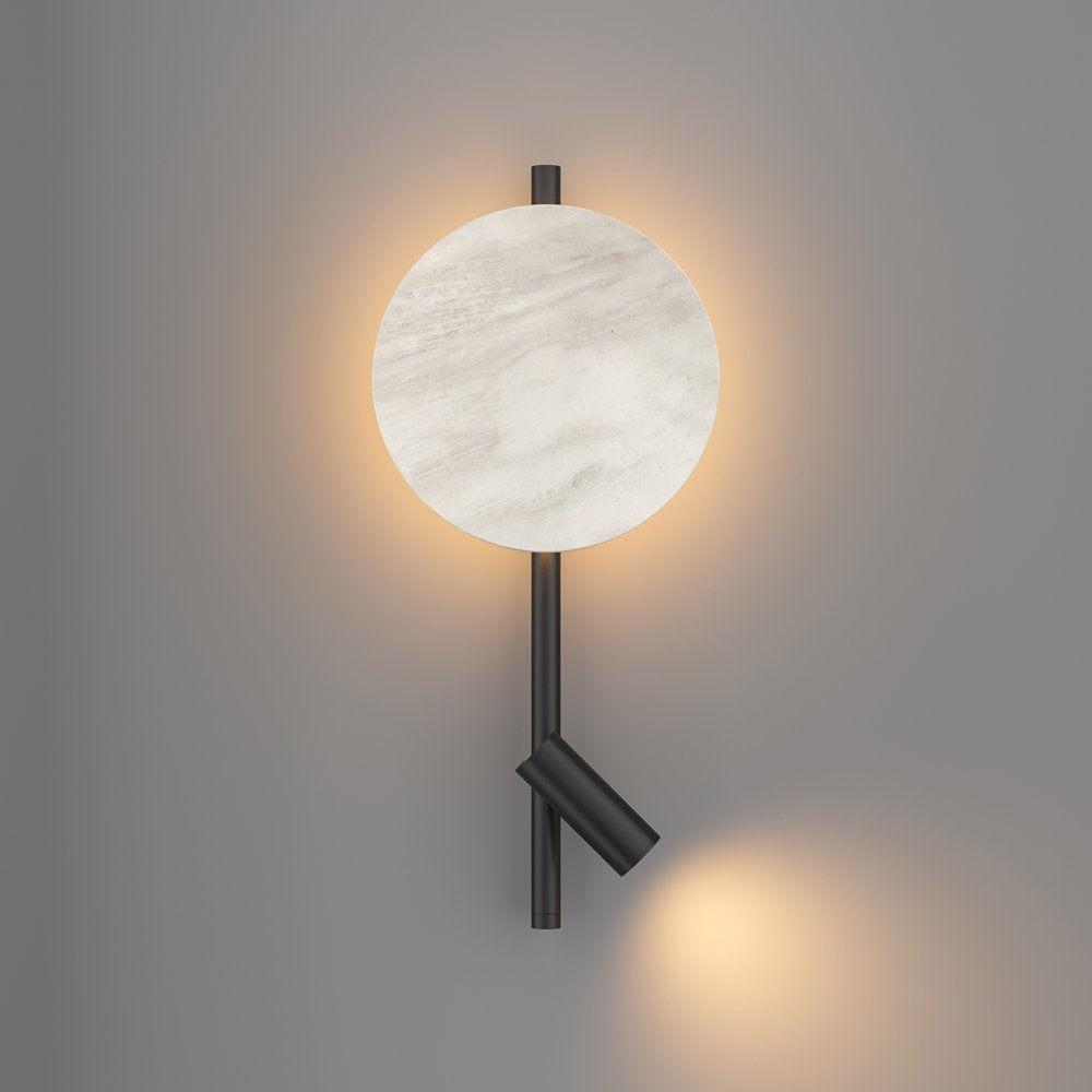 Настенный светильник подсветка мраморный диск со спотом «Solution» MOD450WL-L9W3K