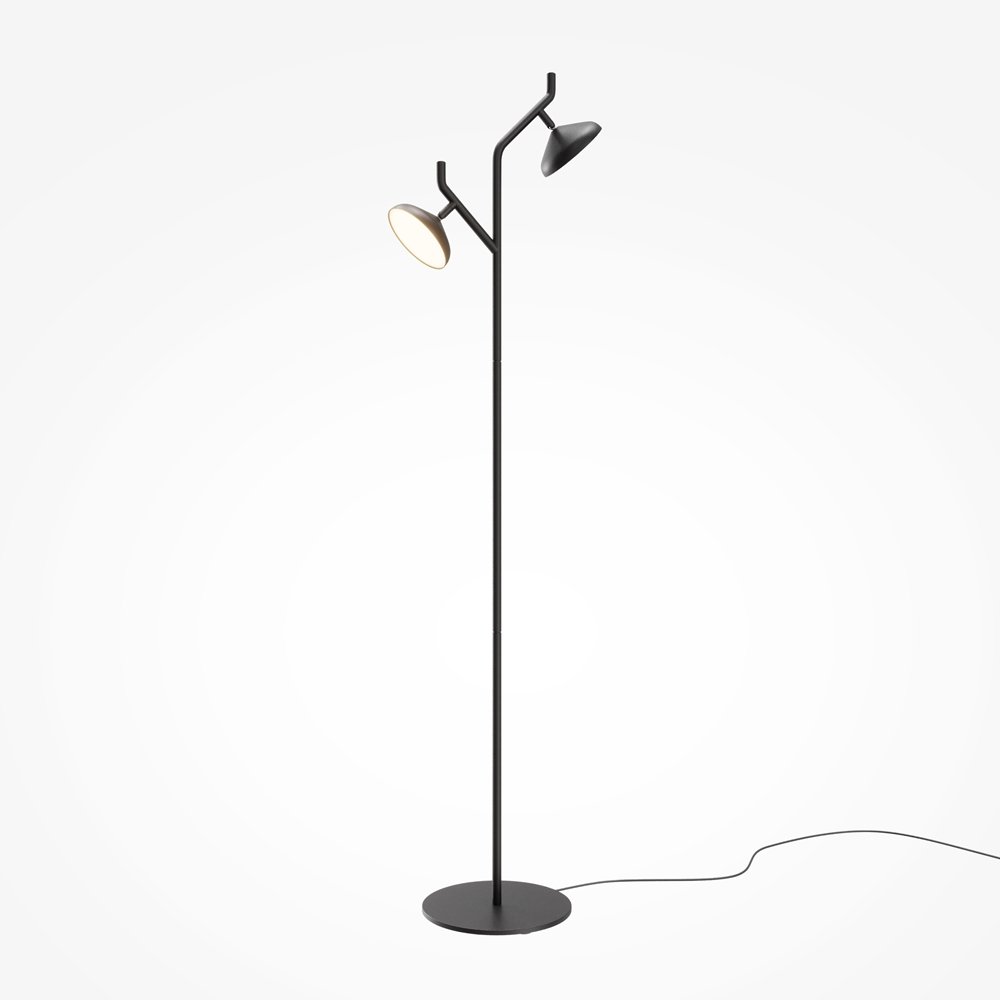 Напольный торшер с 2 поворотными лампами 18Вт 3000К «Vita» MOD451FL-L16B3K