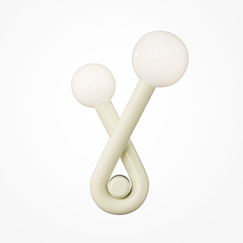 Настенный светильник с плафонами шар «Vortex» MOD476WL-02BG