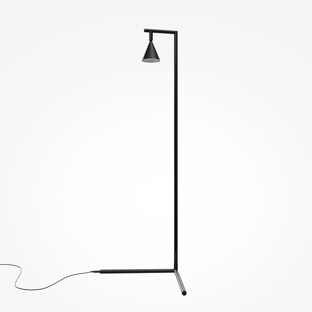 Напольный торшер с поворотным спотом 20Вт 3000К «Stripe» MOD489FL-L20B3K