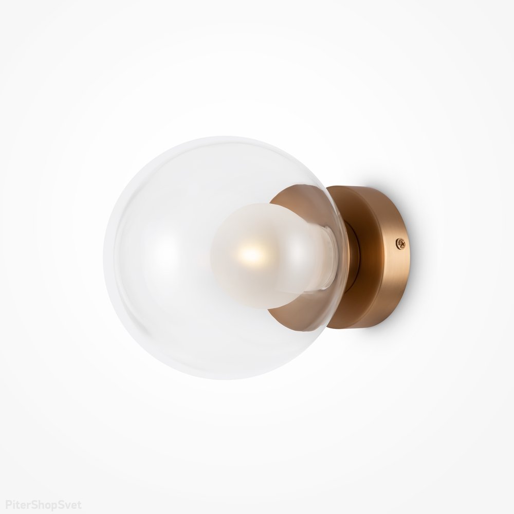 настенный светильник с плафоном шар Ø15см «Basic form» MOD521WL-01G1