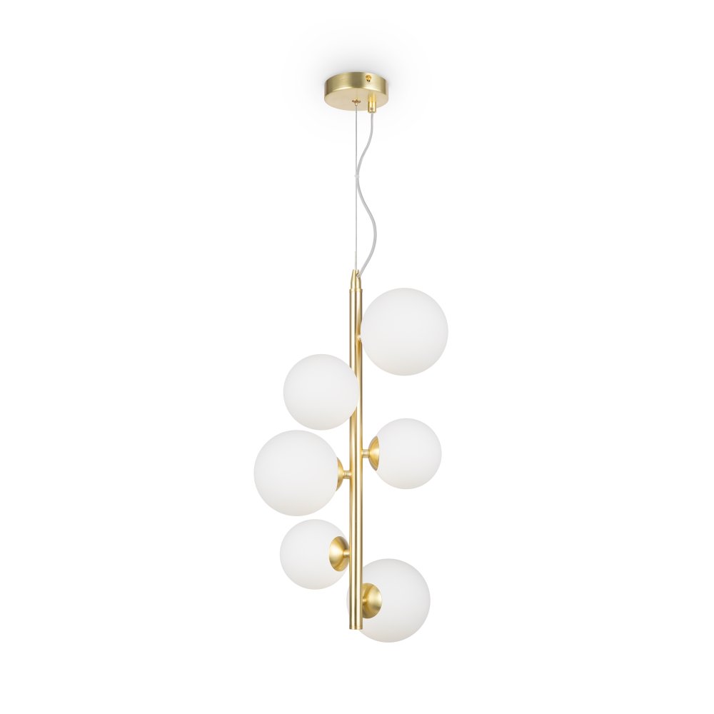 Подвесной светильник с шарами, золотой/белый «Dallas» MOD545PL-06BS