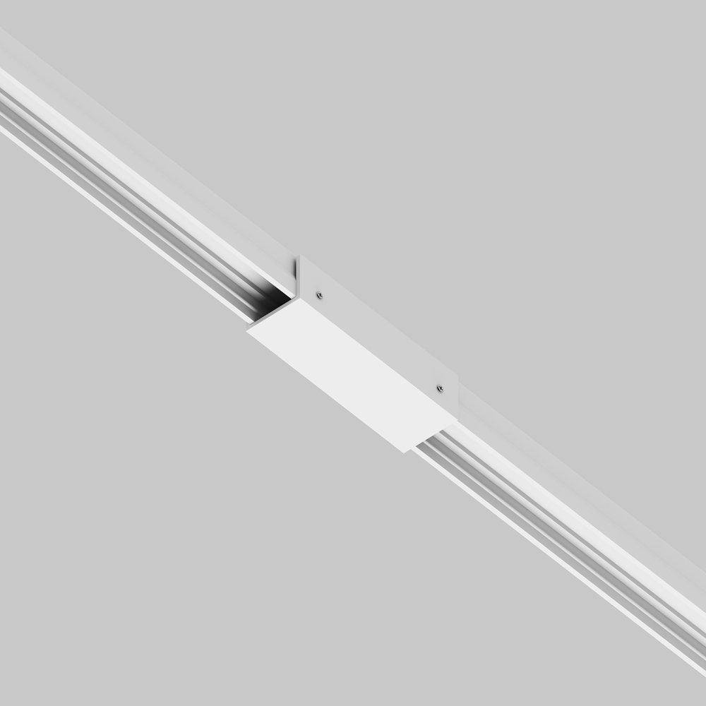 Коннектор прямой для профиля уличной трек-системы «Elasity IP» O-TR001-SC180-W