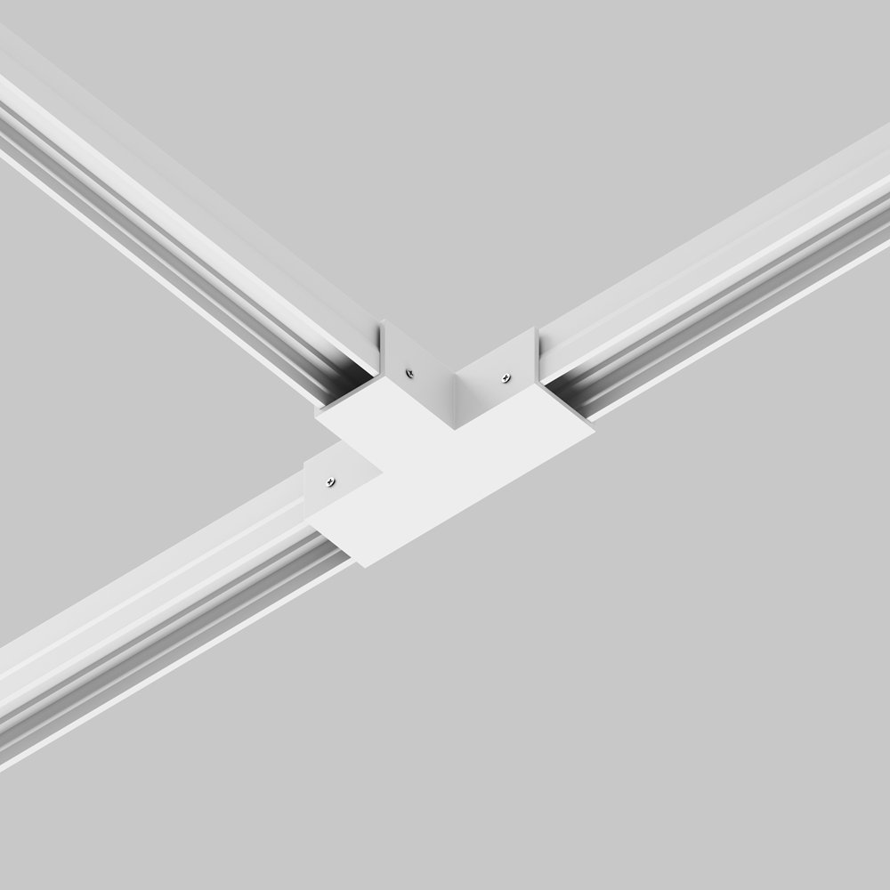 Коннектор T-образный для профиля уличной трек системы «Elasity IP» O-TR001-TC-W