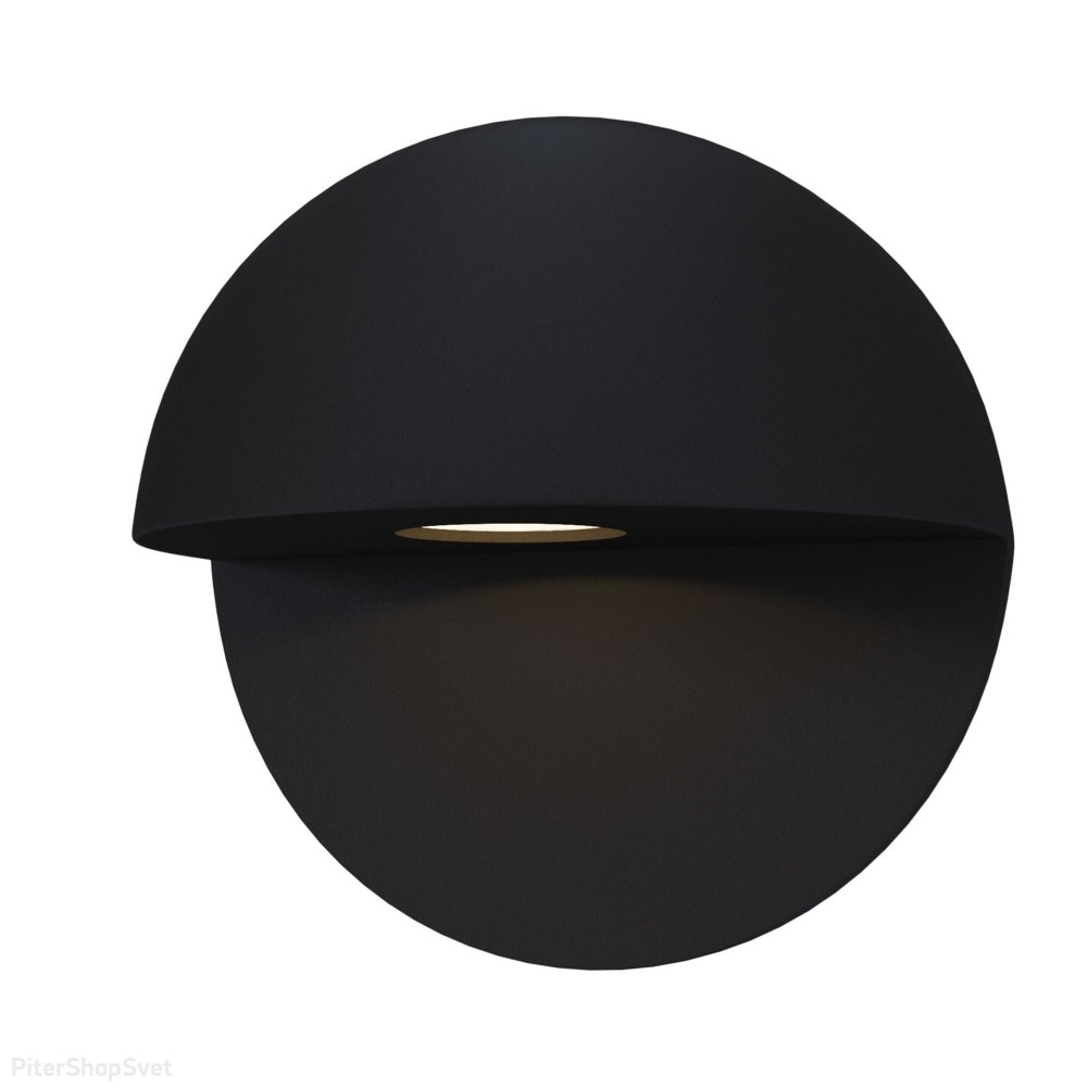 Чёрный светильник для подсветки фасада 7Вт 3000К «Mezzo» O033WL-L7B3K