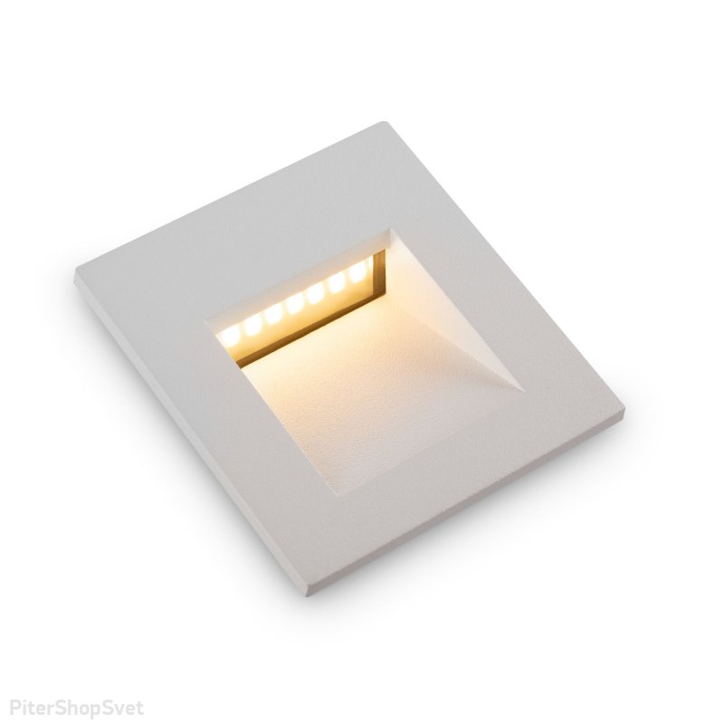 Белый уличный встраиваемый светильник для подсветки 3Вт 3000К «Arca» O038-L3W