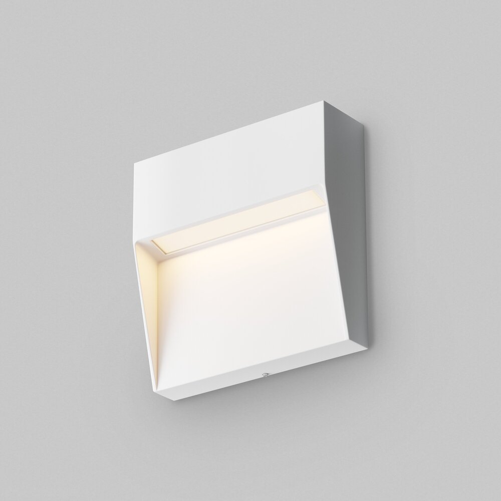 Белый накладной уличный настенный светильник подсветка 3Вт 3000К «Mane» O047SL-L3W3K