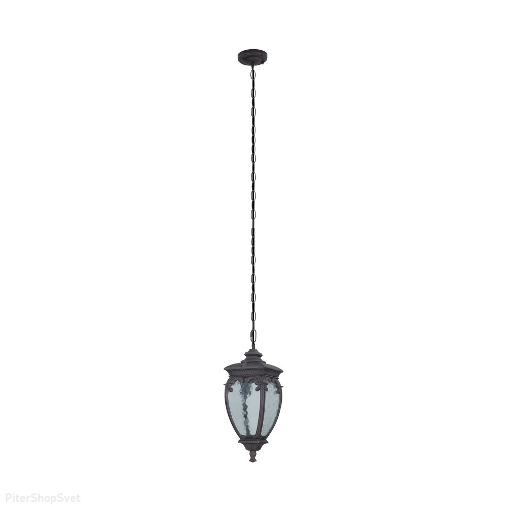 Уличный подвесной светильник бронза антик «Fleur» O414PL-01BZ