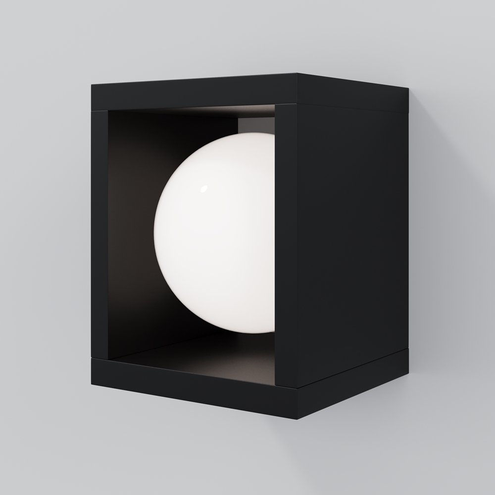 Уличный настенный прямоугольный светильник 10Вт 3000К «Slate» O483WL-L10GF3K