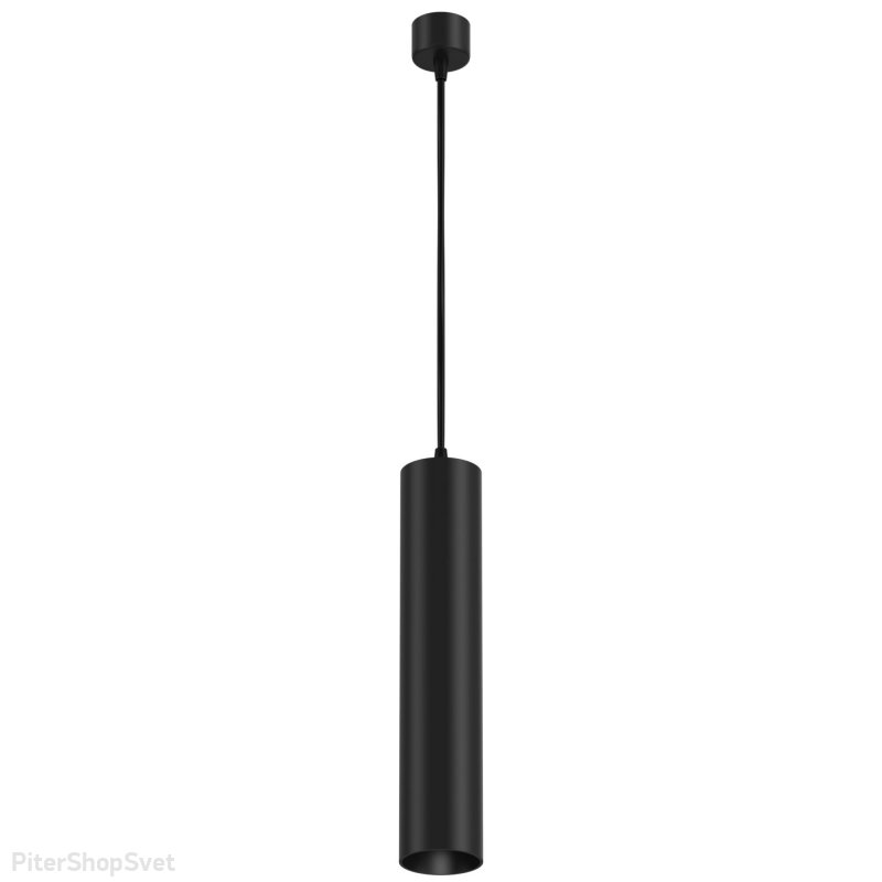 Чёрный подвесной светильник цилиндр «Focus» P075PL-01B