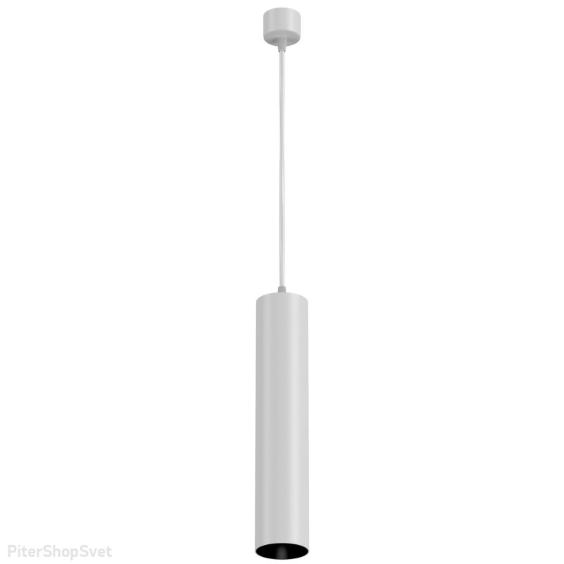Белый подвесной светильник цилиндр «Focus» P075PL-01W