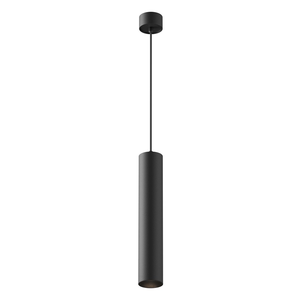 Чёрный подвесной светильник цилиндр «Artisan» P082PL-GU10-B