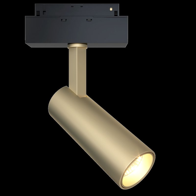 Трековый светильник золотого цвета 13Вт 3000К 48В «Magnetic track system» TR019-2-10W3K-MG