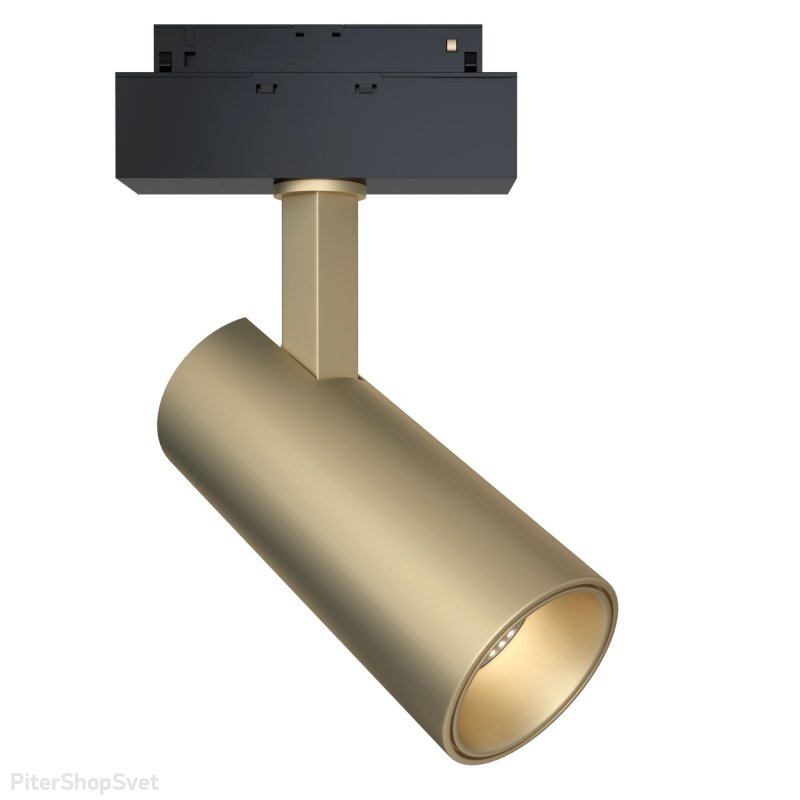 Трековый светильник золотого цвета 18Вт 3000К для магнитного шинопровода «Magnetic track system» TR019-2-15W3K-MG