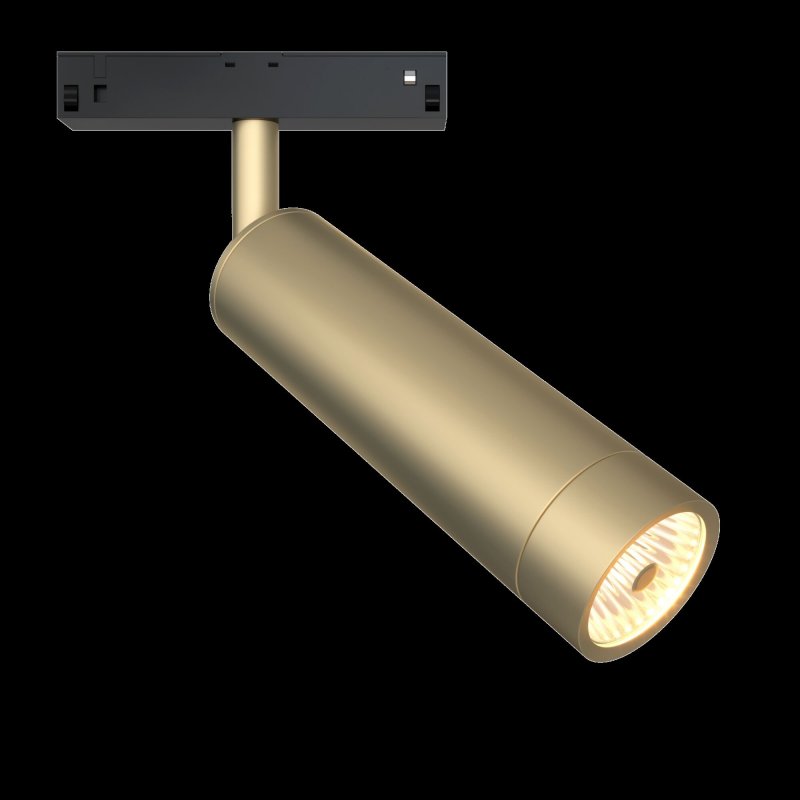 Трековый светильник золотого цвета 7Вт 4000К 48В «Magnetic track system» TR019-2-7W4K-MG