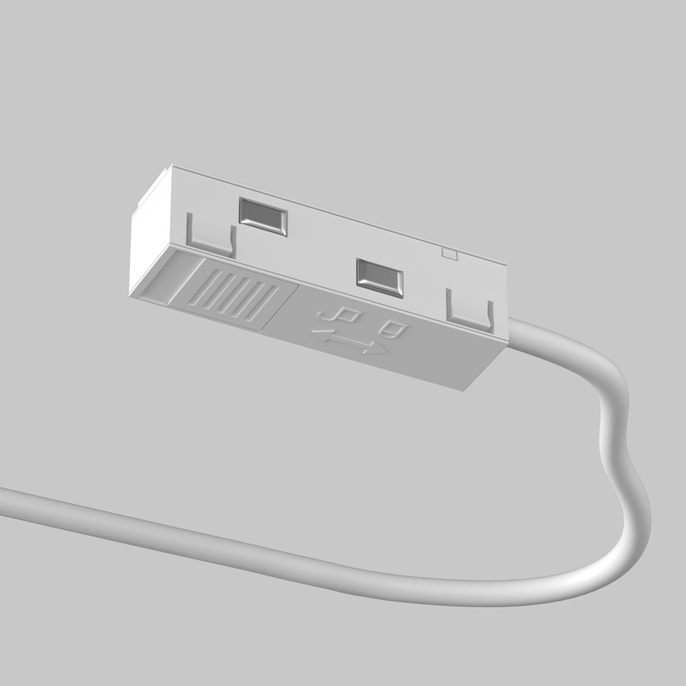 Ввод питания белый «Accessories for tracks Exility» TRA034B-42W-1
