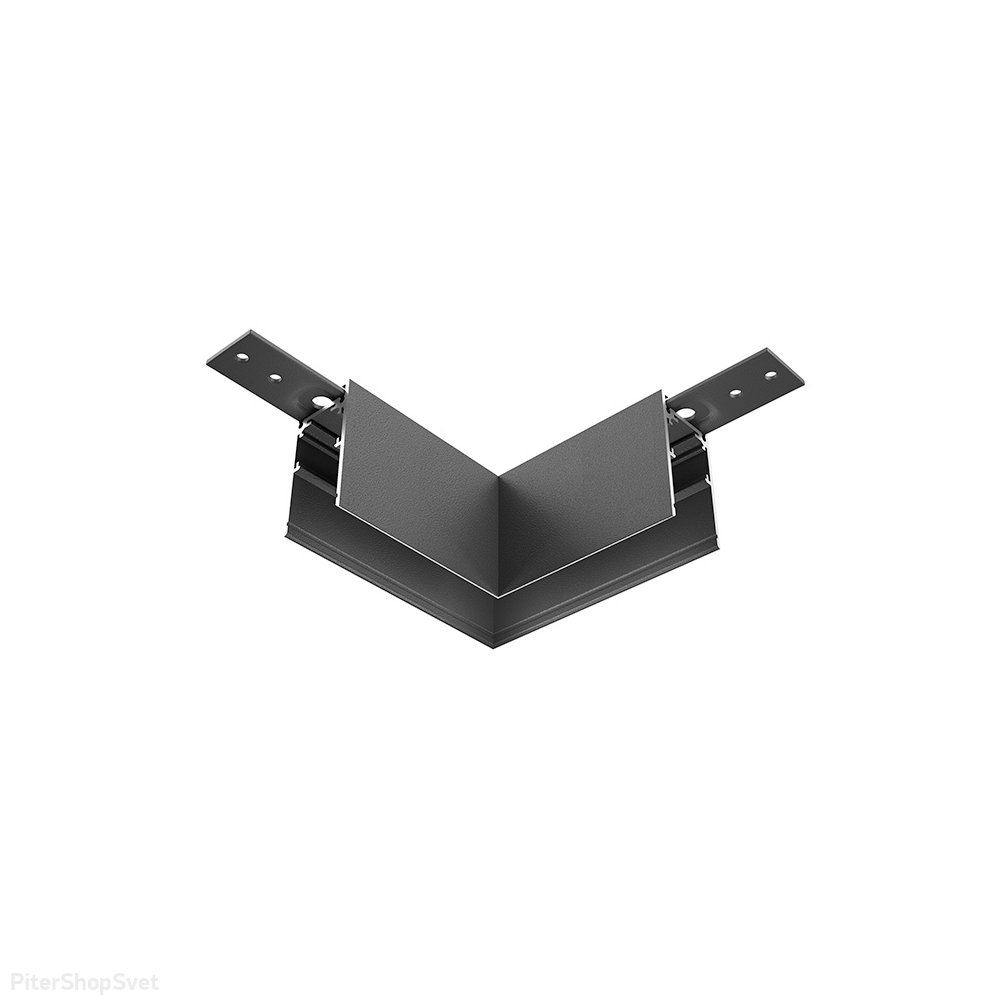 Чёрный декоративный угловой коннектор для магнитного шинопровода «Accessories for 20mm magnetic track system» TRA034HCL-41B