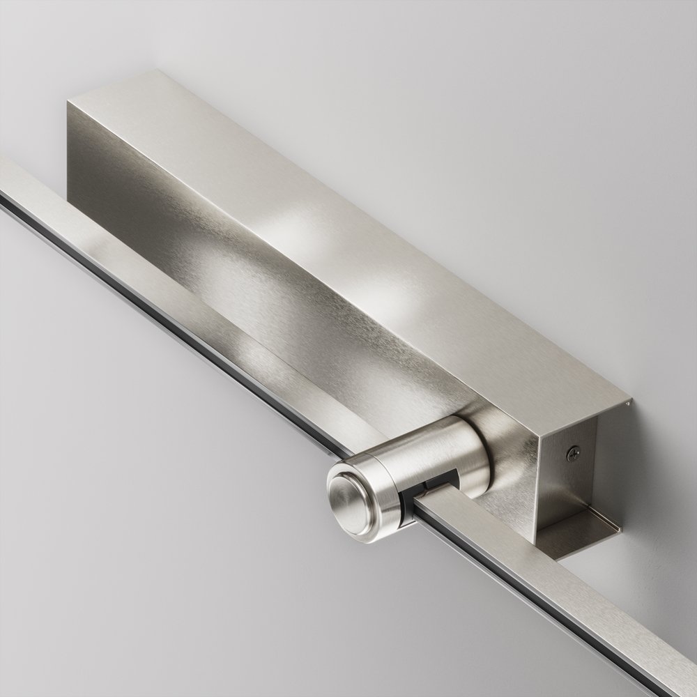 Основание настенное Wall для блока питания с вводом питания, платина «Flarity» TRA155CW-BB-PT