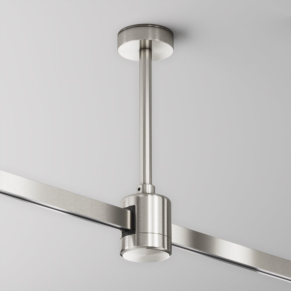 Крепление потолочное Short 138мм с прямым коннектором питания платина «Flarity» TRA156C-IPCL1-PT