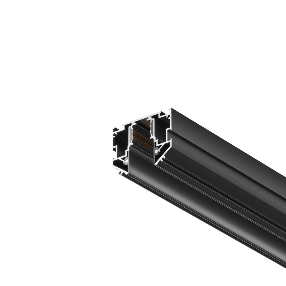 2м чёрный шинопровод встраиваемый для натяжного потолка «Exility» TRX034-SCH-422B