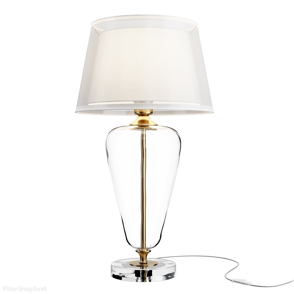Настольная лампа со стеклянным основанием «Verre» Z005TL-01BS