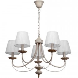 Люстра цвета бежевого с золотым 448010305 Виталина