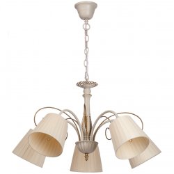 Пятирожковая люстра бежевого цвета 448010605 Виталина