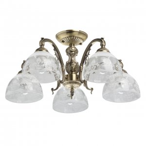 Пятирожковая потолочная люстра «Аманда»