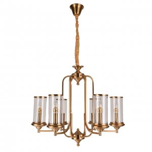 Подвесная люстра цвета латуни «Аманда»