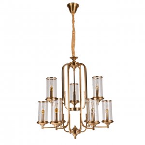 Подвесная люстра цвета латуни «Аманда»