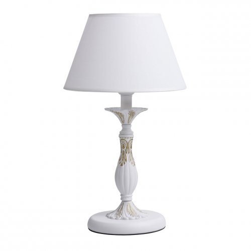 Белая настольная лампа свеча 301039501