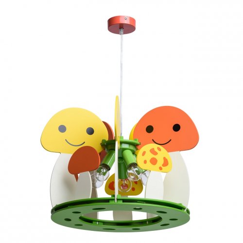 Люстра с декоративными грибами для детской 365015605 улыбка MW-Light
