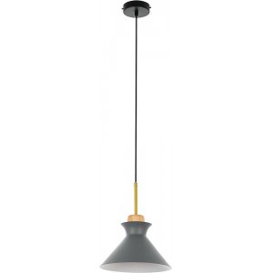 Серый подвесной светильник конус «Kristina»
