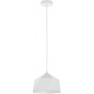 Белый купольный подвесной светильник из металла «Brigitte»