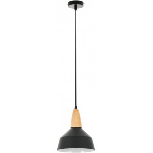 Чёрный металлический подвесной светильник «Brigitte»