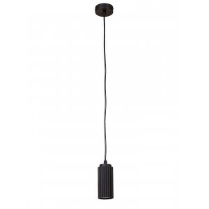 Чёрный подвесной светильник цилиндр «Alex»